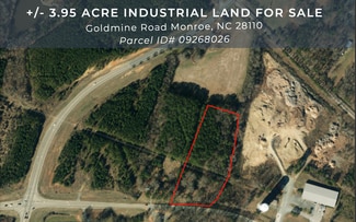 Plus de détails pour 1809 & 1810 Goldmine Rd, Monroe, NC - Terrain à vendre
