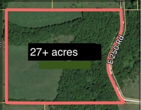 E 250 Rd, Overbrook, KS - AÉRIEN  Vue de la carte