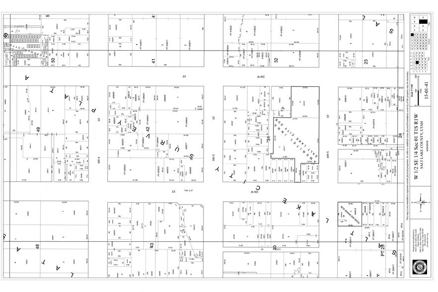 250 W 500 S, Salt Lake City, UT for sale - Plat Map - Image 3 of 3