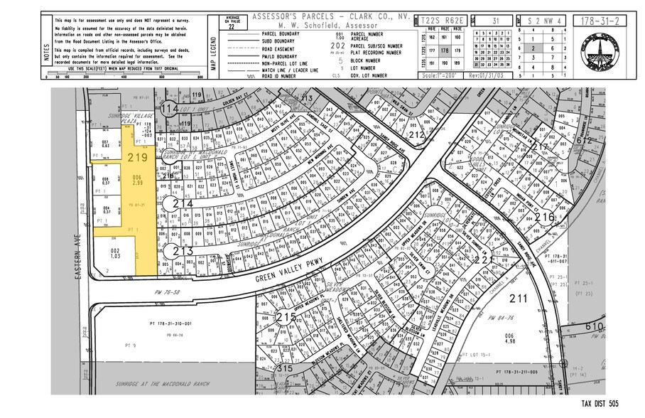 10960 S Eastern Ave, Henderson, NV à louer - Plan cadastral - Image 2 de 14