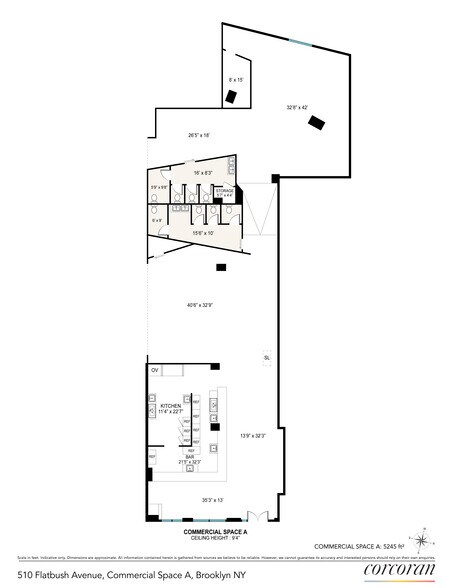 510 Flatbush Ave, Brooklyn, NY à louer - Plan d’étage - Image 2 de 2
