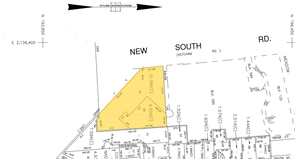 125 New South Rd, Hicksville, NY à vendre - Plan cadastral - Image 1 de 1