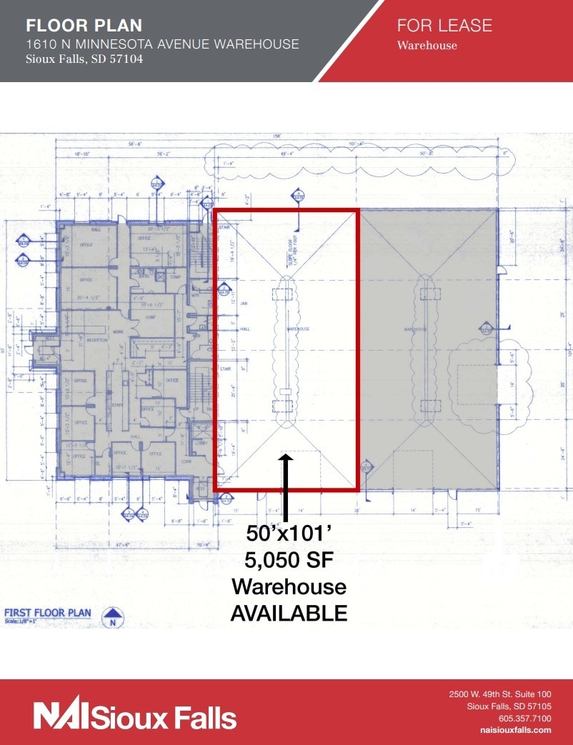 1610 N Minnesota Ave, Sioux Falls, SD for lease Floor Plan- Image 1 of 1