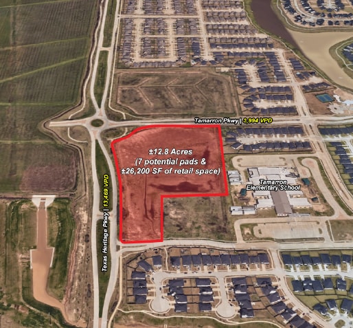 SEQ of Texas Heritage Pkwy & Tamarron Pkwy, Katy, TX for sale - Aerial - Image 2 of 4