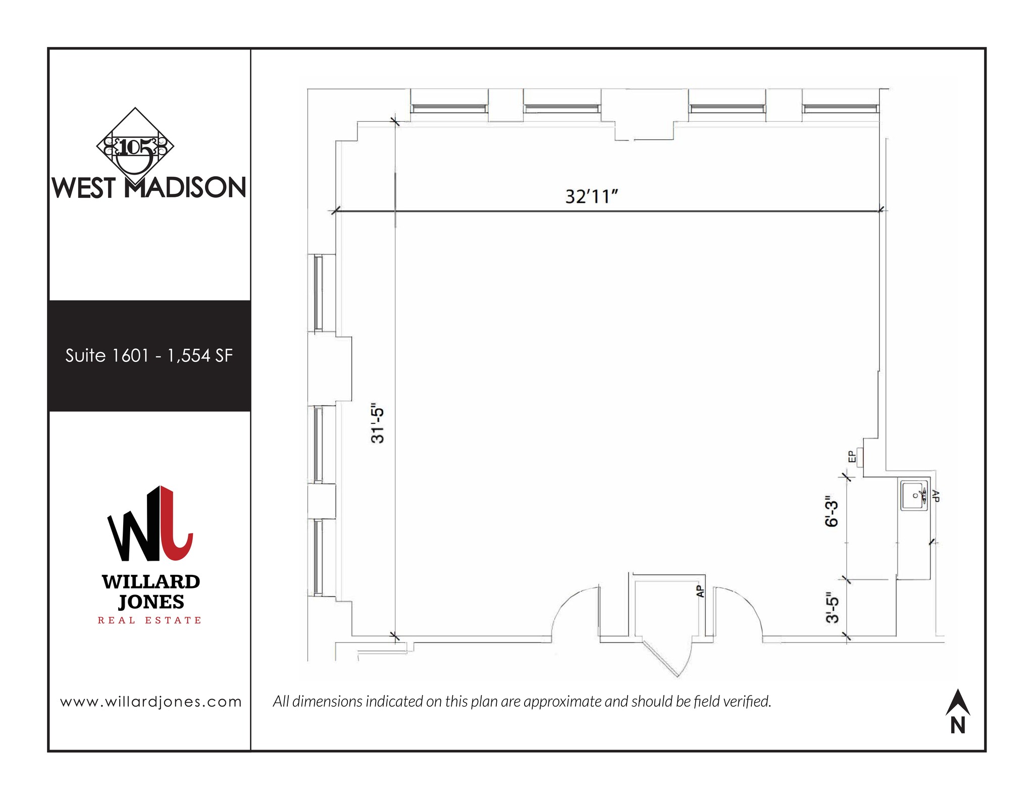 105 W Madison St, Chicago, IL à louer Plan de site- Image 1 de 5