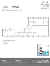 44 Montgomery St, San Francisco, CA for lease Floor Plan- Image 1 of 2