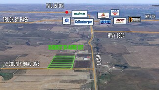 Plus de détails pour Hwy 1804 & Hwy 2 Hwy, Williston, ND - Terrain à vendre