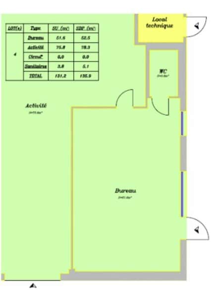 Flex in Strasbourg for lease - Floor Plan - Image 3 of 3