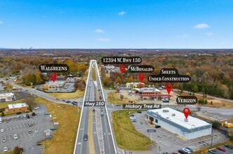 12394 N Carolina Hwy, Winston-Salem, NC - Aérien Vue de la carte