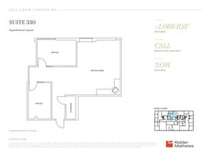 2610 Crow Canyon Rd, San Ramon, CA à louer Plan d’étage- Image 1 de 1