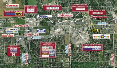 14700-14704 La Grange Rd, Orland Park, IL - AERIAL  map view