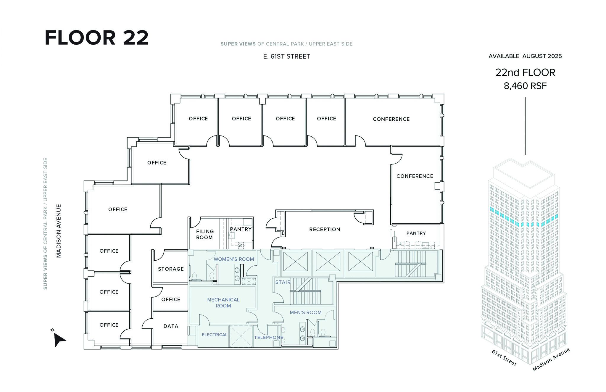 667 Madison Ave, New York, NY à louer Plan d  tage- Image 1 de 1