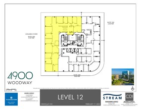 4900 Woodway Dr, Houston, TX à louer Plan d  tage- Image 1 de 1