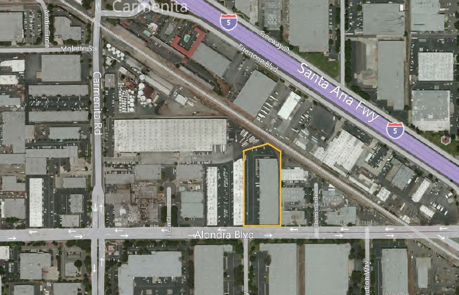 13553-13563 Alondra Blvd, Santa Fe Springs, CA for lease - Aerial - Image 3 of 7