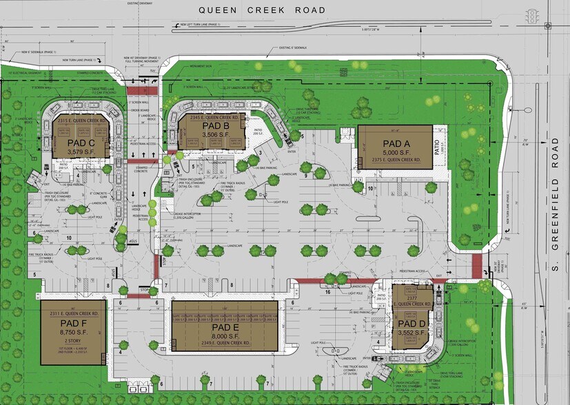 2343 E Queen Creek, Gilbert, AZ à louer - Plan de site - Image 2 de 16
