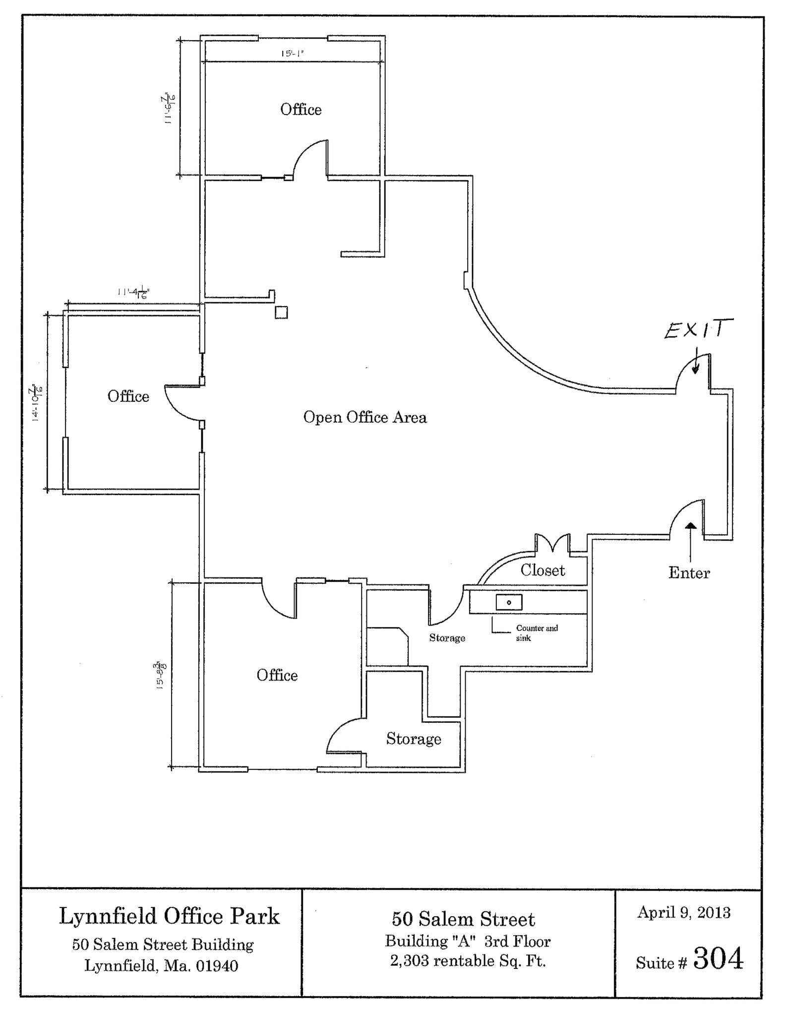 50 Salem St, Lynnfield, MA for lease Floor Plan- Image 1 of 1