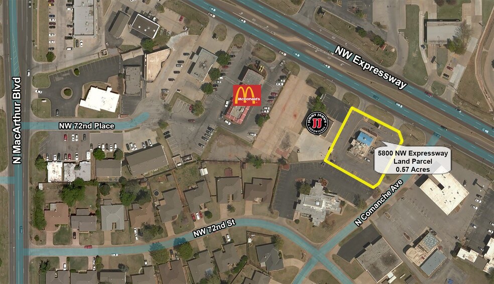 5800 NW Expressway, Oklahoma City, OK à vendre - Aérien - Image 2 de 6