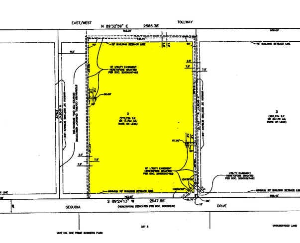 1455 Sequoia Dr, Aurora, IL for lease - Plat Map - Image 2 of 5