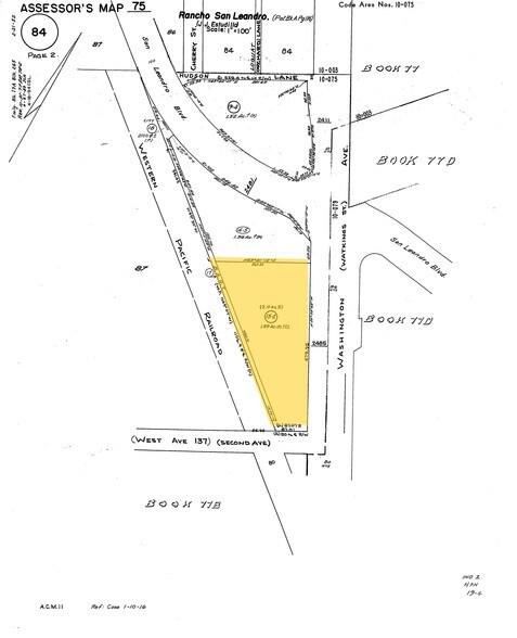 2483-2495 Washington Ave, San Leandro, CA à louer - Plan cadastral - Image 2 de 22