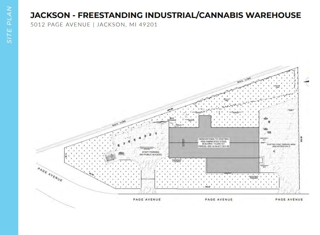 5012 Page Ave, Jackson, MI for lease Site Plan- Image 1 of 2