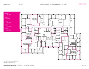 13400 Riverside Dr, Sherman Oaks, CA à louer Plan d  tage- Image 1 de 1