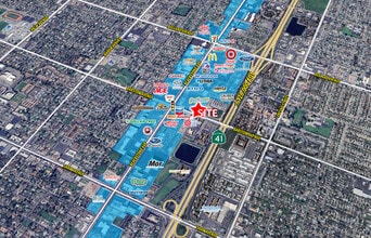 5418-5422 N Blackstone Ave, Fresno, CA - Aerial  map view - Image1