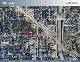 301 Pecore St, Houston, TX - Aerial  map view