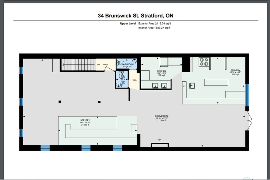 34 Brunswick St, Stratford, ON à vendre - Plan d’étage - Image 3 de 4