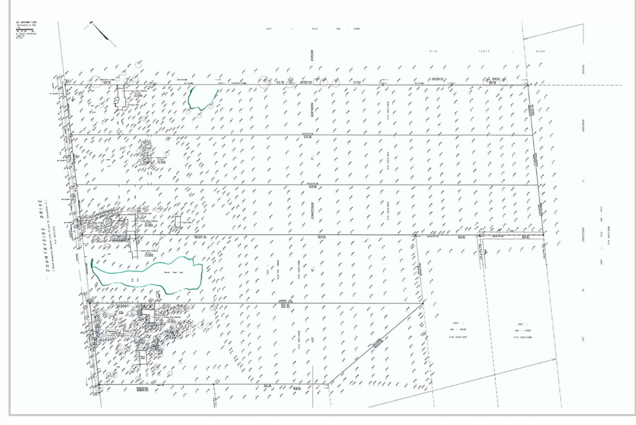 Countryside Drive Land Assembly portfolio of 4 properties for sale on LoopNet.ca Plat Map- Image 1 of 8