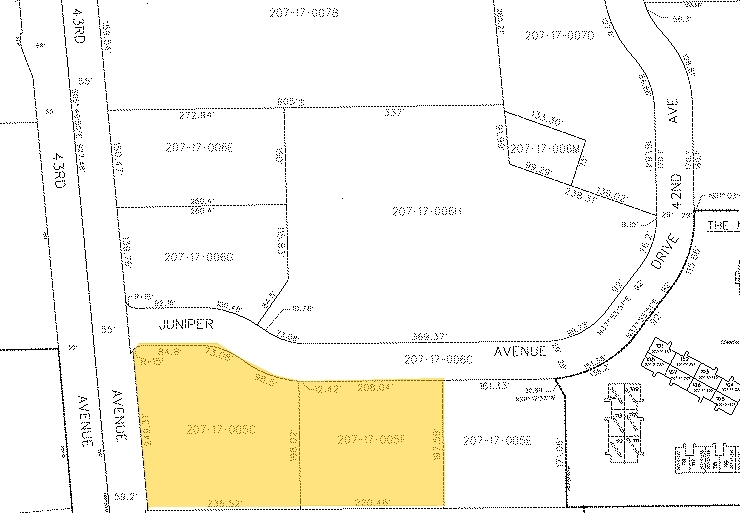 16635 N 43rd Ave, Phoenix, AZ for lease - Plat Map - Image 2 of 16