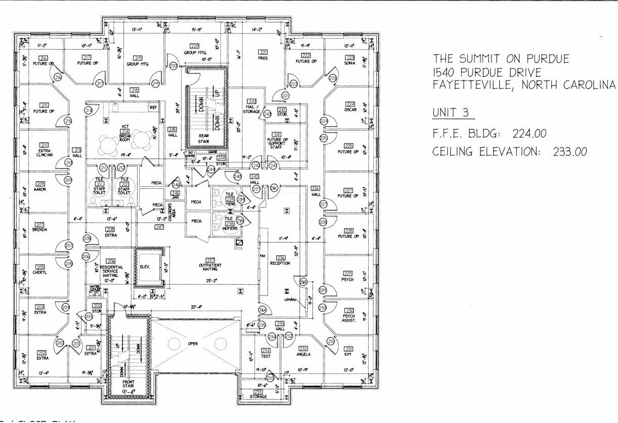 1540 Purdue Dr, Fayetteville, NC 28303 - Unit 3 - - Floor Plan - Image 1 of 5
