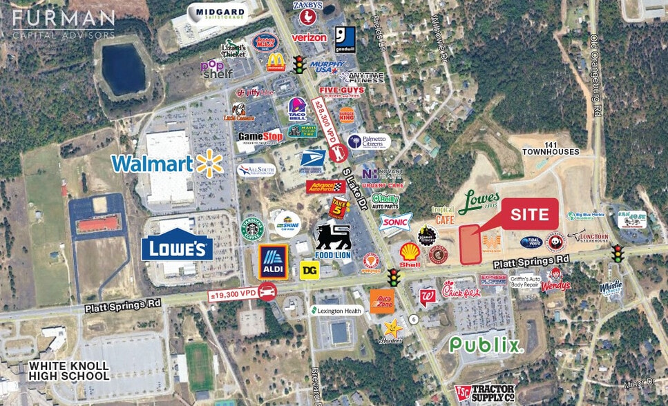 5444 Platt Springs Rd, Lexington, SC for sale - Aerial - Image 2 of 3