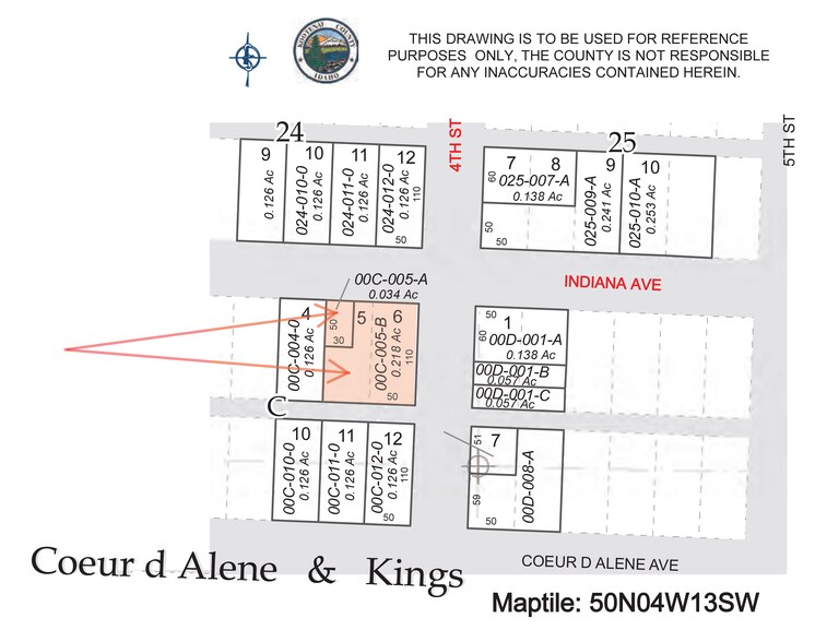315 N 4th St, Coeur d'Alene, ID à vendre - Plan cadastral - Image 2 de 25