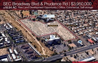 SEC Broadway Blvd & Prudence Rd, Tucson, AZ - AERIAL map view - Image1