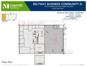 3700 Commerce Dr, Baltimore, MD à louer Plan d’étage- Image 1 de 1