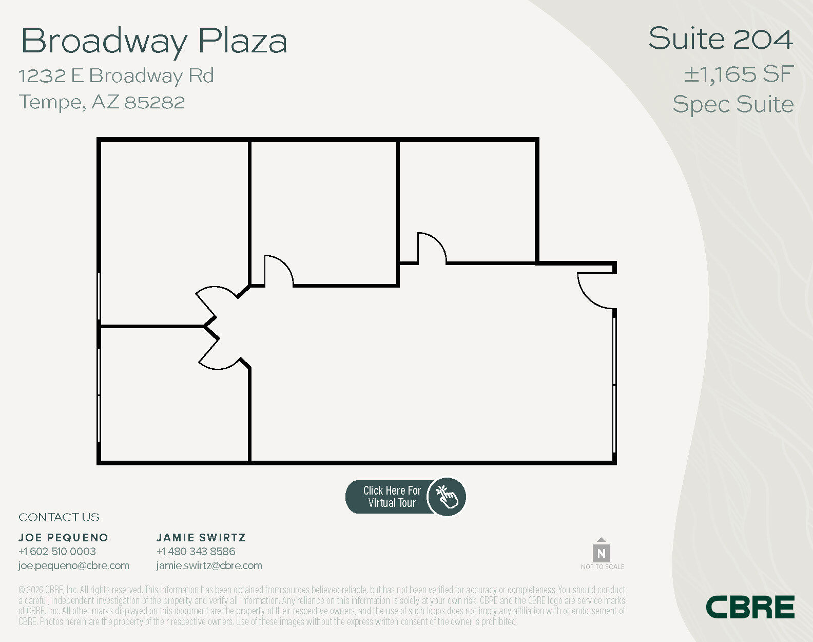 1232 E Broadway Rd, Tempe, AZ à louer Plan d’étage- Image 1 de 1