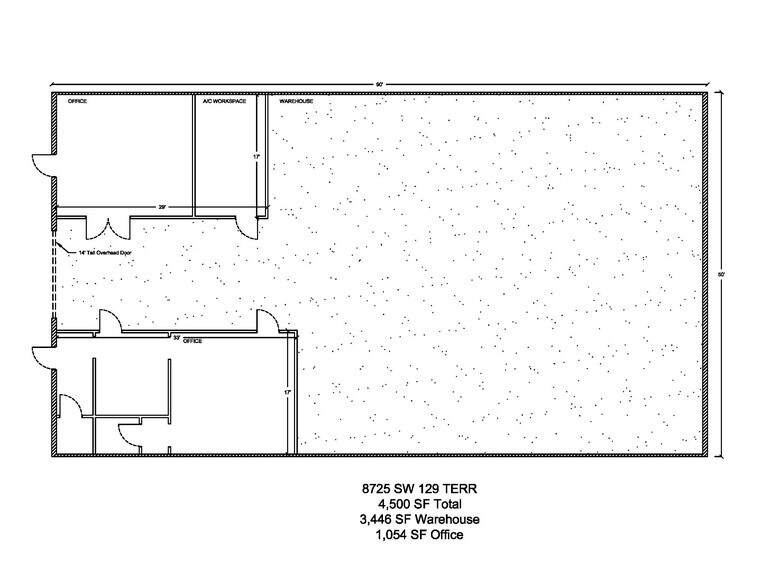 8723-8725 SW 129th Ter, Miami, FL à louer - Plan d’étage - Image 2 de 2