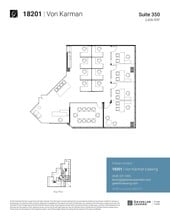 18201 Von Karman Ave, Irvine, CA à louer Plan d’étage- Image 1 de 2