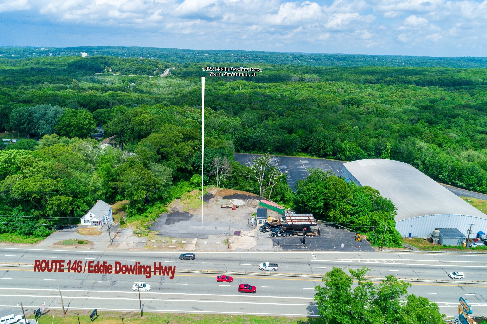 1138 Eddie Dowling Hwy, North Smithfield, RI for sale Aerial- Image 1 of 1