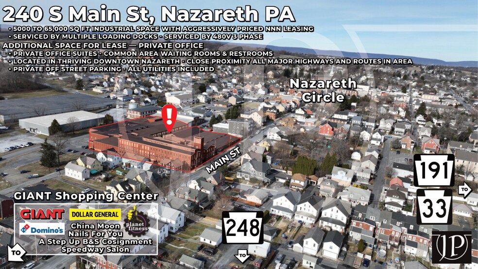 240 S Main St, Nazareth, PA à louer - Photo du bâtiment - Image 1 de 93