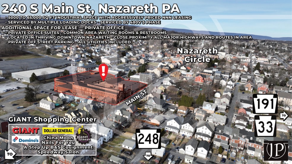 240 S Main St, Nazareth, PA à louer - Photo du bâtiment - Image 1 de 93