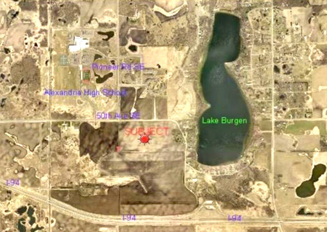 5xxx W Lake Burgen Rd SE, Alexandria, MN for sale Aerial- Image 1 of 4