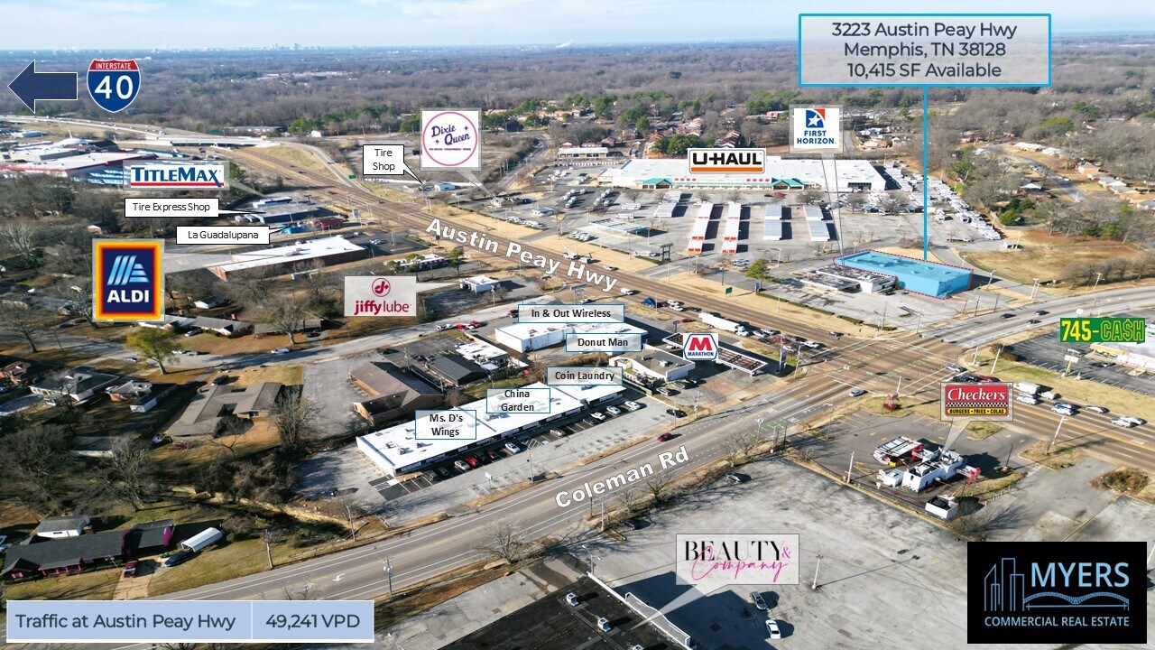 3201-3219 Austin Peay Hwy, Memphis, TN for lease Primary Photo- Image 1 of 7