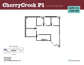 3131 S Vaughn Way, Aurora, CO for lease Floor Plan- Image 1 of 2