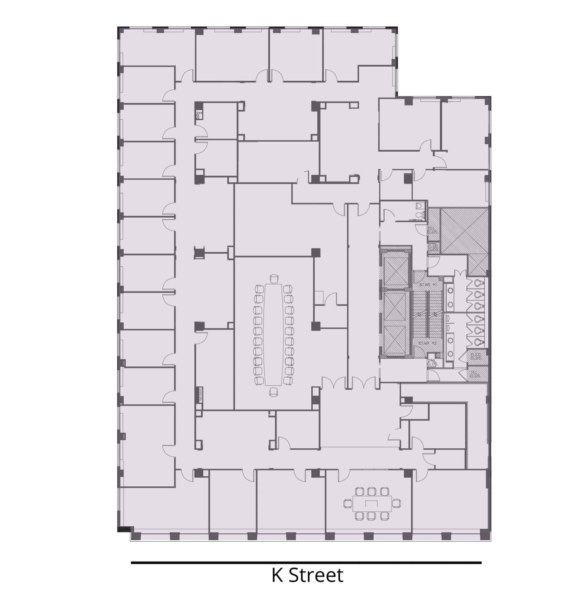 1750 K St NW, Washington, DC à louer Plan d  tage- Image 1 de 1