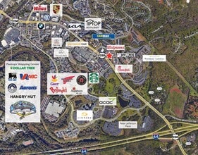 1430 Rolkin Ct, Charlottesville, VA - AERIAL  map view