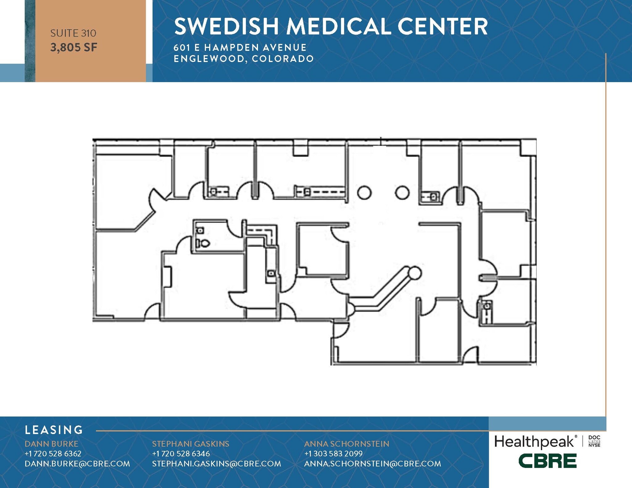 701 E Hampden Ave, Englewood, CO for lease Floor Plan- Image 1 of 1