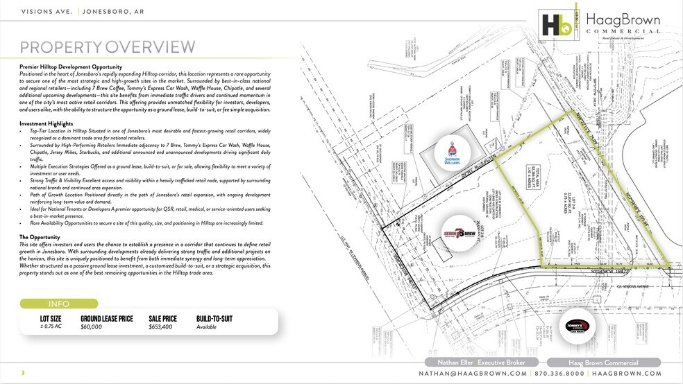1701 Visions Ave, Jonesboro, AR à louer - Plan de site - Image 2 de 9