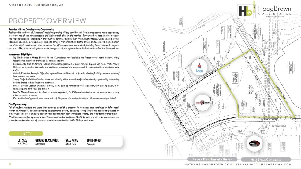 1701 Visions Ave, Jonesboro, AR for lease - Site Plan - Image 2 of 9