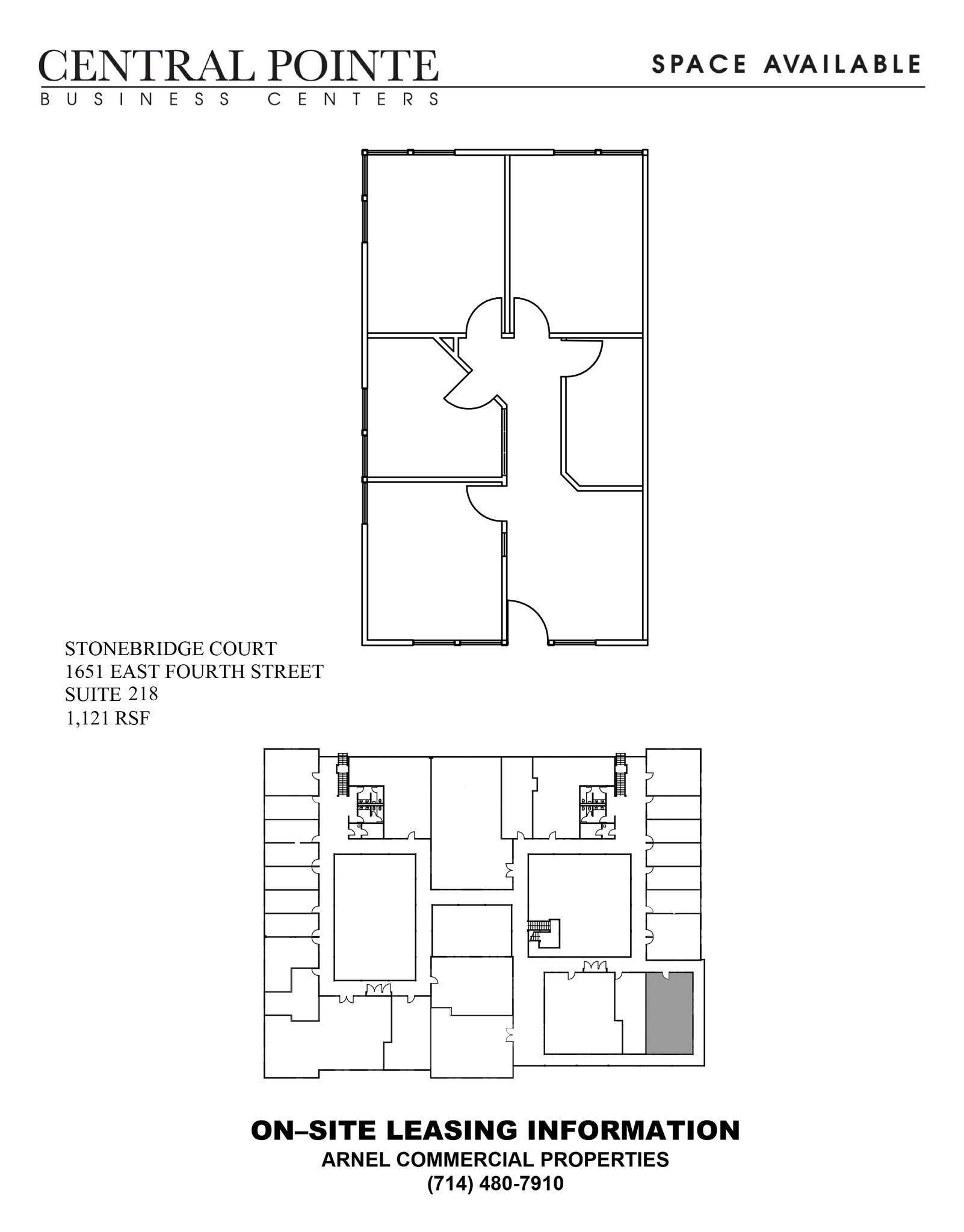 1651 E 4th St, Santa Ana, CA à louer Plan d’étage- Image 1 de 1